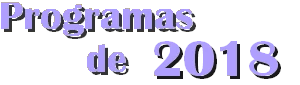 Programas de 2018